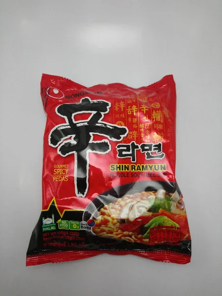 Quezon City Nov Nongshim Shin Ramyun Noodles Листопада 2020 Року — стокове фото