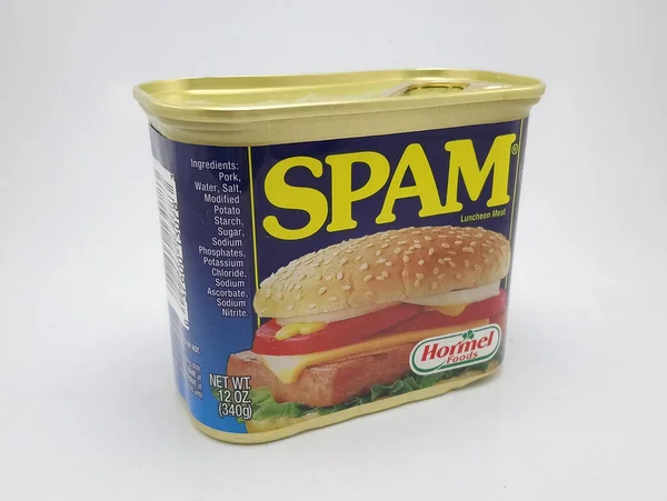 QUEZON CITY - NOV 24 - Quezon City, Filipinler 'de 24 Kasım 2020' de Spam öğle yemeği.