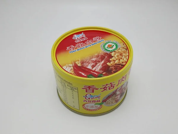 Manila Nov Gulong Pork Mince Bean Paste Can November 2020 — Stock Photo, Image