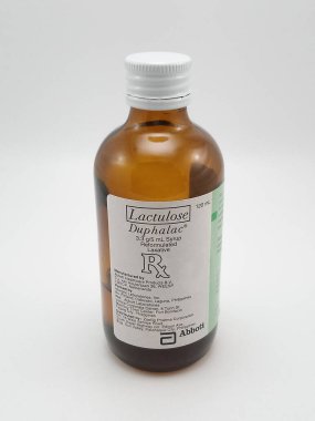 MANILA, PH - NOV 25 - Lactulose Duphalac şurubu 25 Kasım 2020, Manila, Filipinler.
