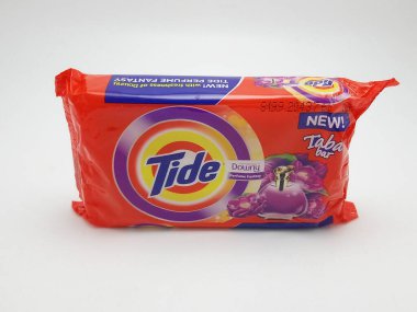 MANILA, PH-25 - 25 Kasım 2020 'de Manila, Filipinler' de düşük parfümlü çamaşır yıkama sabunu.