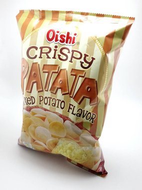 MANILA, PH - NOV 26 - 26 Kasım 2020 'de Filipinler' in Manila şehrinde kıtır kıtır patates aromalı.