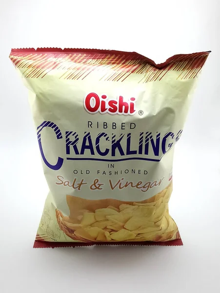 Manila Nov Oishi Ribbed Cracklings Salt Vinegar Noviembre 2020 Manila — Foto de Stock