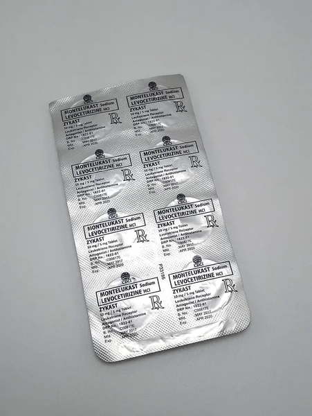 Manila Nov Zykast Tablettantagonist Och Antihistamin Den November 2020 Manila — Stockfoto