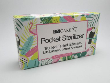MANILA, PH - NOV 11 - UV cep sterilizatörü 11 Kasım 2020, Manila, Filipinler.