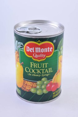 MANILA, PH - JULY 7 - Del Monte fruit cocktail in heavy syrup on July 7, 2021 in Manila, Philippines.