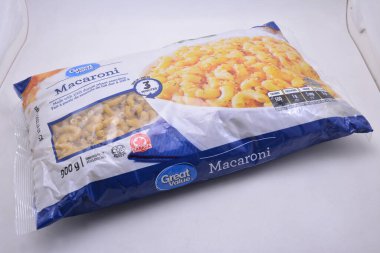 MANILA, PH - JULY 9 - Great value macaroni pasta on July 9, 2021 in Manila, Philippines.