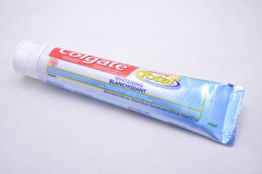 MANILA, PH - JULY 9 - Colgate total whitening toothpaste on July 9, 2021 in Manila, Philippines.