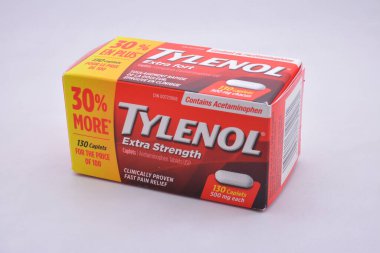 MANILA, PH - JULY 9 - Tylenol extra strength pain relief on July 9, 2021 in Manila, Philippines.