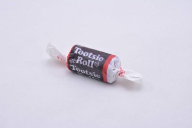 MANILA, PH - JULY 9 - Tootsie roll chocolate candy on July 9, 2021 in Manila, Philippines.
