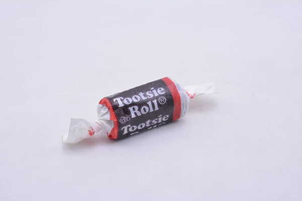 MANILA, PH - JULY 9 - Tootsie roll chocolate candy on July 9, 2021 in Manila, Philippines.