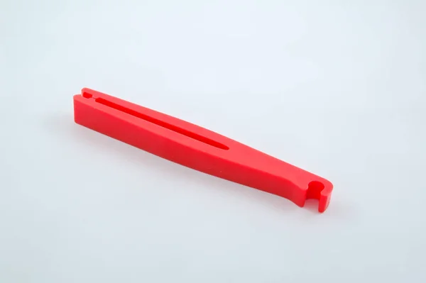 Outil Clip Plastique Rouge Pour Réparation Automobile Urgence — Photo