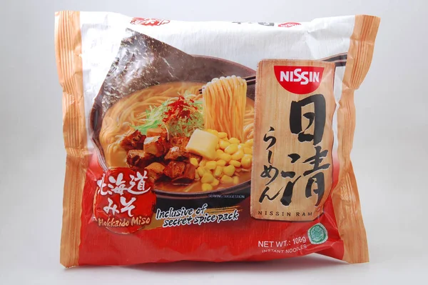 Manila Juli Nissin Hokkaido Miso Ramen Juli 2021 Manila Philippinen — Stockfoto