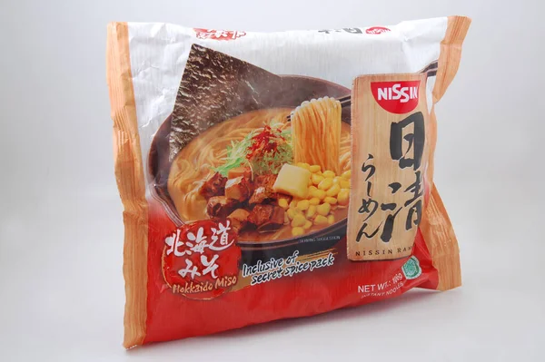 Manila Július Nissin Hokkaido Miso Ramen 2021 Július Manila Fülöp — Stock Fotó