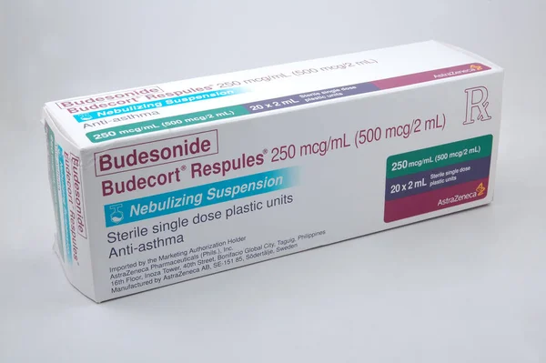 Manila Julio Budesonide Budecort Respule Suspensión Nebulización Julio 2021 Manila — Foto de Stock