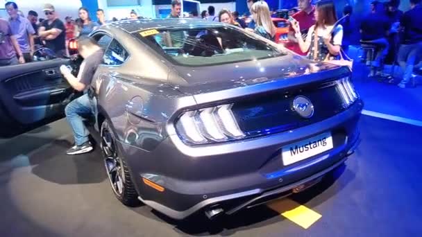 Pasay Apr Ford Mustang Manilla International Auto Show April 2018 — Stockvideo