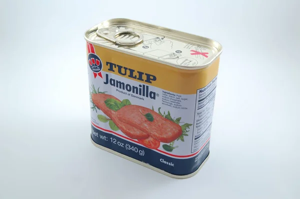 Manila Luglio Tulip Jamonilla Lunch Meat Can Luglio 2021 Manila — Foto Stock