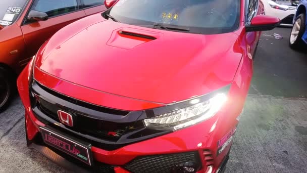 Pasig May Honda Civic Hot Import Nights May 2018 Pasig — Stock Video