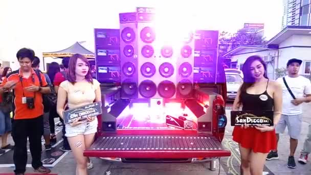 Pasig May San Diego Loud Speaker Sounds Set Hot Import — Vídeo de Stock