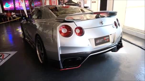 Nissan Gtr at Hot Import Nights — Stok video