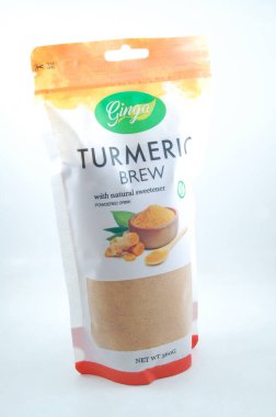 MANILA, PH - 22 Temmuz - 22 Temmuz 2021 'de Manila, Filipinler' de Ginga zerdeçal birası.