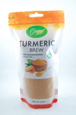 MANILA, PH - 22 Temmuz - 22 Temmuz 2021 'de Manila, Filipinler' de Ginga zerdeçal birası.