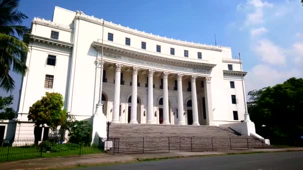 Manila May National Museum Anthropology Facade May 2019 Manila Philippines — Wideo stockowe