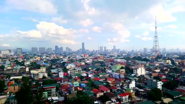 Quezon City May Quezon City Oversikt Dagtid Mai 2019 Quezon – stockvideo