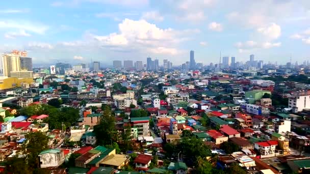 Quezon City Maggio Quezon City Panoramica Durante Giorno Maggio 2019 — Video Stock