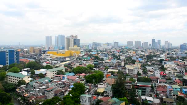 Quezon City Maggio Quezon City Panoramica Durante Giorno Maggio 2019 — Video Stock