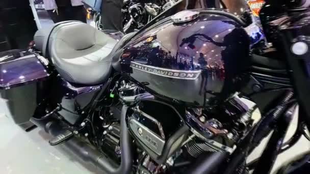 Pasig Marzo Harley Davidson Motocicleta Segundo Paseo Marzo 2020 Centro — Vídeo de stock