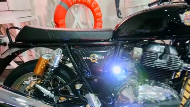 Pasig Marzo Motocicleta Royal Enfield 2Nd Ride Marzo 2020 Centro — Vídeo de stock