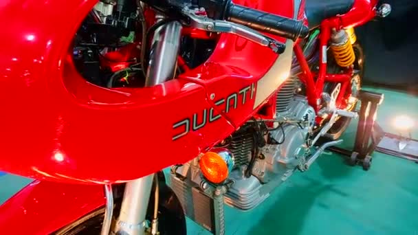 Pasig March Ducati Motorcycle 2Nd Ride March 2020 Metrotent Convention — Stock Video