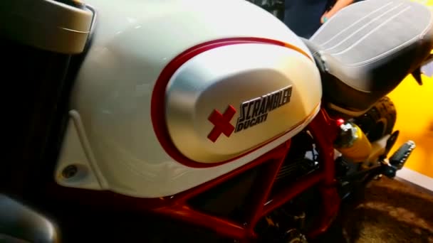 Pasig March Ducati Scrambler Motorcycle 2Nd Ride March 2020 Metrotent — Vídeo de Stock