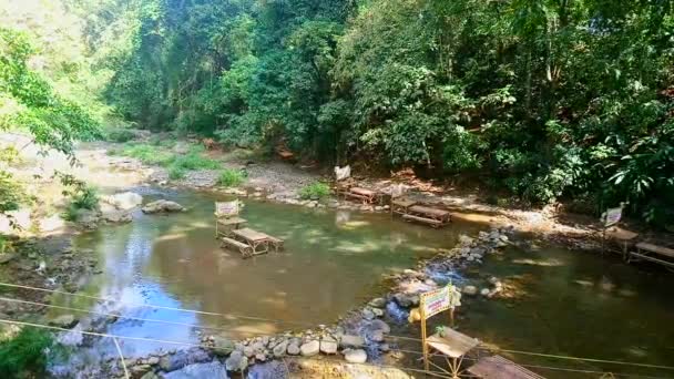 Rizal Dic Daranak Cae Con Rocas Arroyos Circundantes Diciembre 2019 — Vídeo de stock