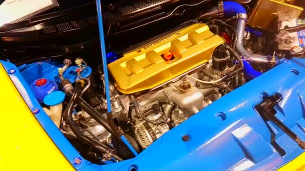 Pasay May Honda Civic Car Engine May 2018 Trans Sport — Stock Video