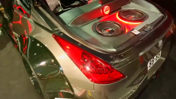 Pasay May Nissan 350Z Sound Set May 2018 Trans Sport — 图库视频影像