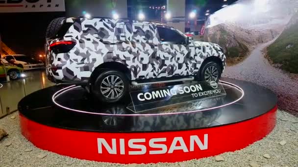 Pasay Мая Nissan Мая 2018 Года Trans Sport Show Smx — стоковое видео
