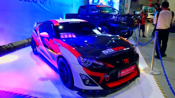 Pasay Maj Toyota Den Maj 2018 Trans Sport Show Smx — Stockvideo