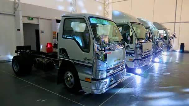 Pasig Maj Isuzu Bara Chassi Lastbil Den Maj 2019 1St — Stockvideo