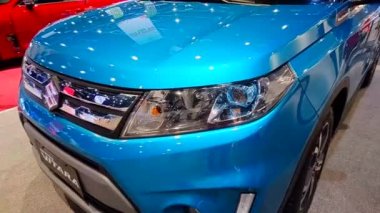 Pasay, PH - 28 Temmuz - Suzuki Vitara SUv 28 Temmuz 2019 'da Filipinler Otomobil Fuarı' nda SMX Kongre Merkezi, Pasay, Filipinler.