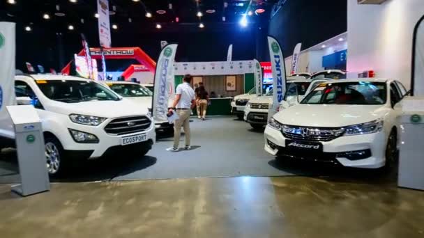 Pasay Julho Várias Exibições Carros Julho 2019 Philippine Autocon Car — Vídeo de Stock