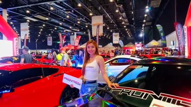Pasay Julho Frontrow Stand Julho 2019 Philippine Autocon Car Show — Vídeo de Stock