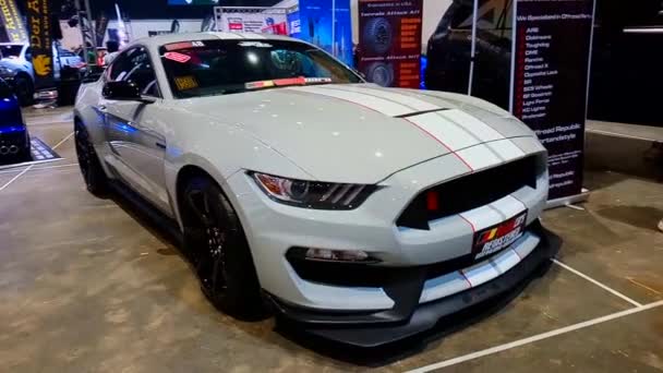 Pasay Julio Ford Mustang Julio 2019 Philippine Autocon Car Show — Vídeos de Stock