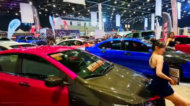 Pasay Juli Honda Stad Den Juli 2019 Philippine Autocon Bilmässa — Stockvideo