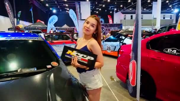Pasay Juli Honda City Car Show Model July 2019 Philippine — Stockvideo