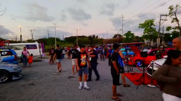 Rizal Fevereiro Carros Show Crowd February 2019 East Auto Moto — Vídeo de Stock