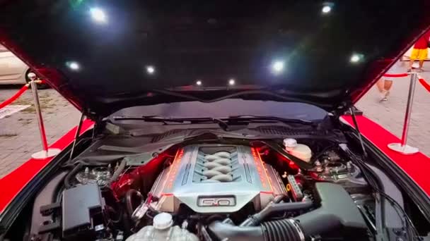 Rizal Февраля Ford Mustang Engine February 2019 East Auto Moto — стоковое видео