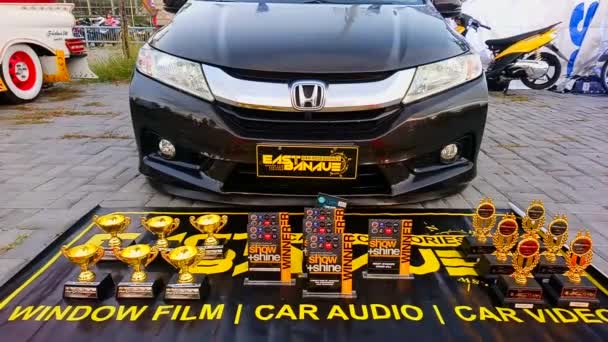 Rizal Februari Honda Stad Februari 2019 East Auto Moto Show — Stockvideo