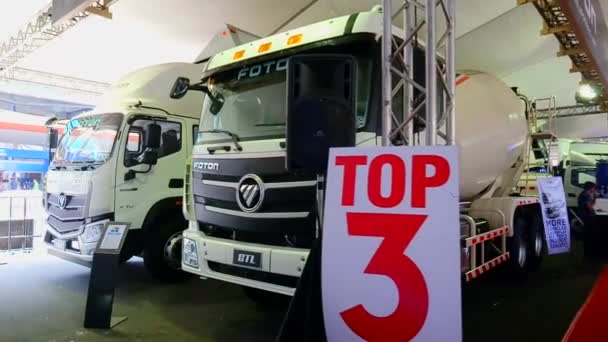 Pasay Aprile Esposizione Camion Foton Manila International Auto Show Aprile — Video Stock